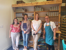 Four ladies who attended a group soapmaking course